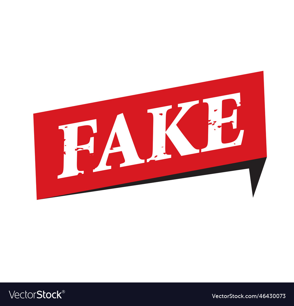 Red Stamp And Text Fake News Royalty Free Vector Image