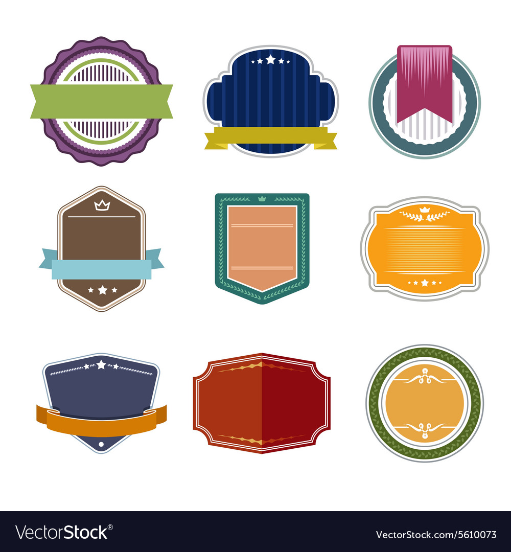 Retro Badges Royalty Free Vector Image - Vectorstock