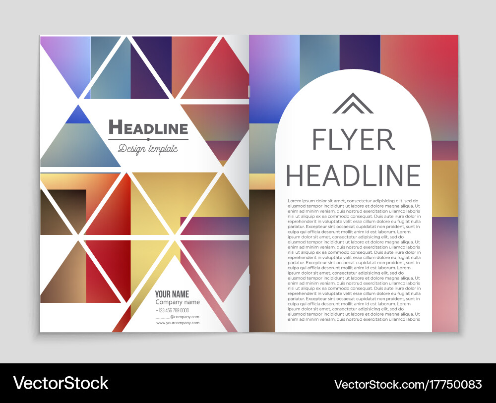 Abstract layout background set for art Royalty Free Vector