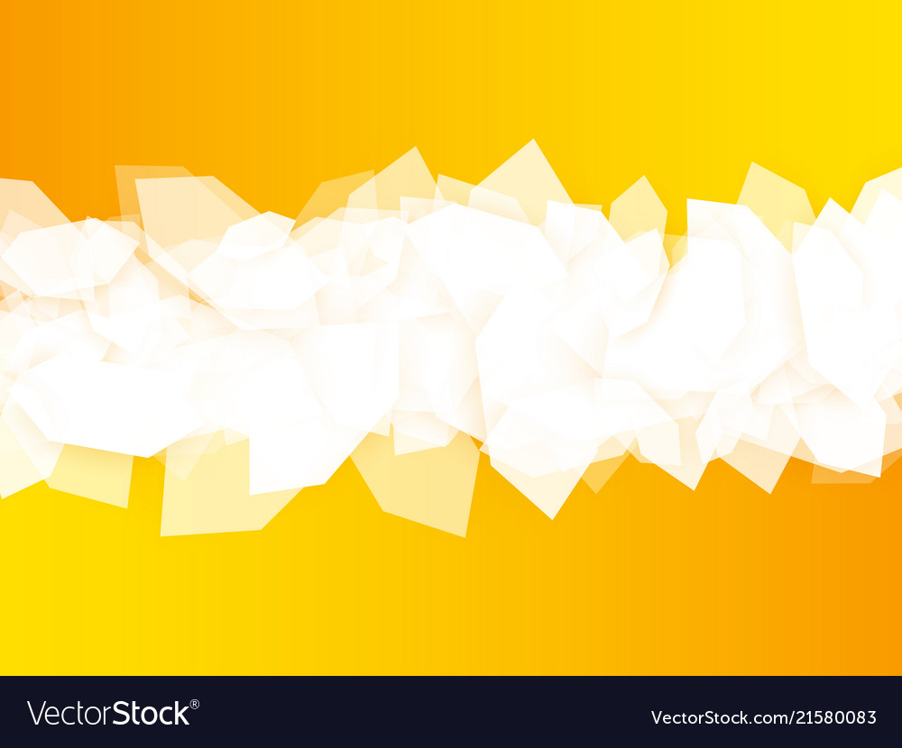 Abstract yellow hexagonal design background Vector Image