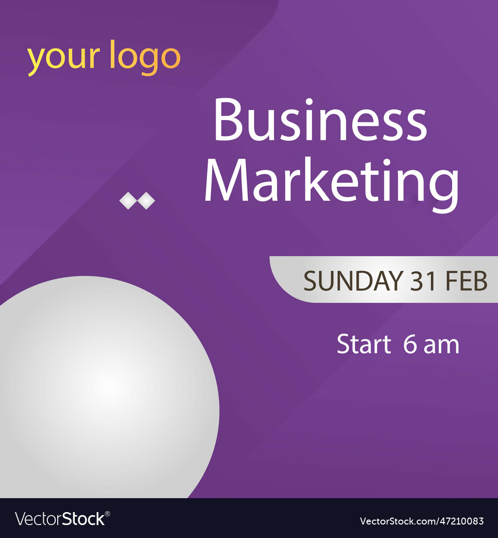 Business post design Royalty Free Vector Image