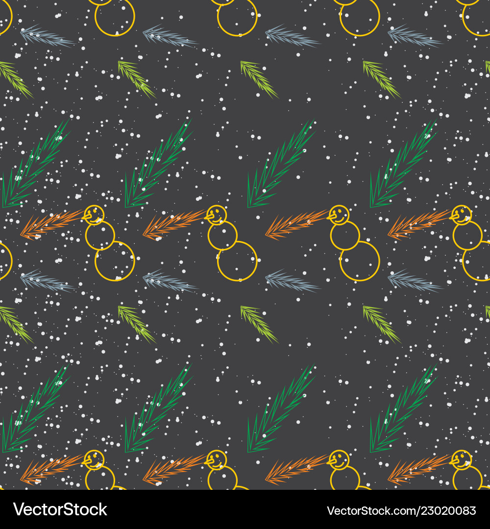 New year seamless pattern Royalty Free Vector Image