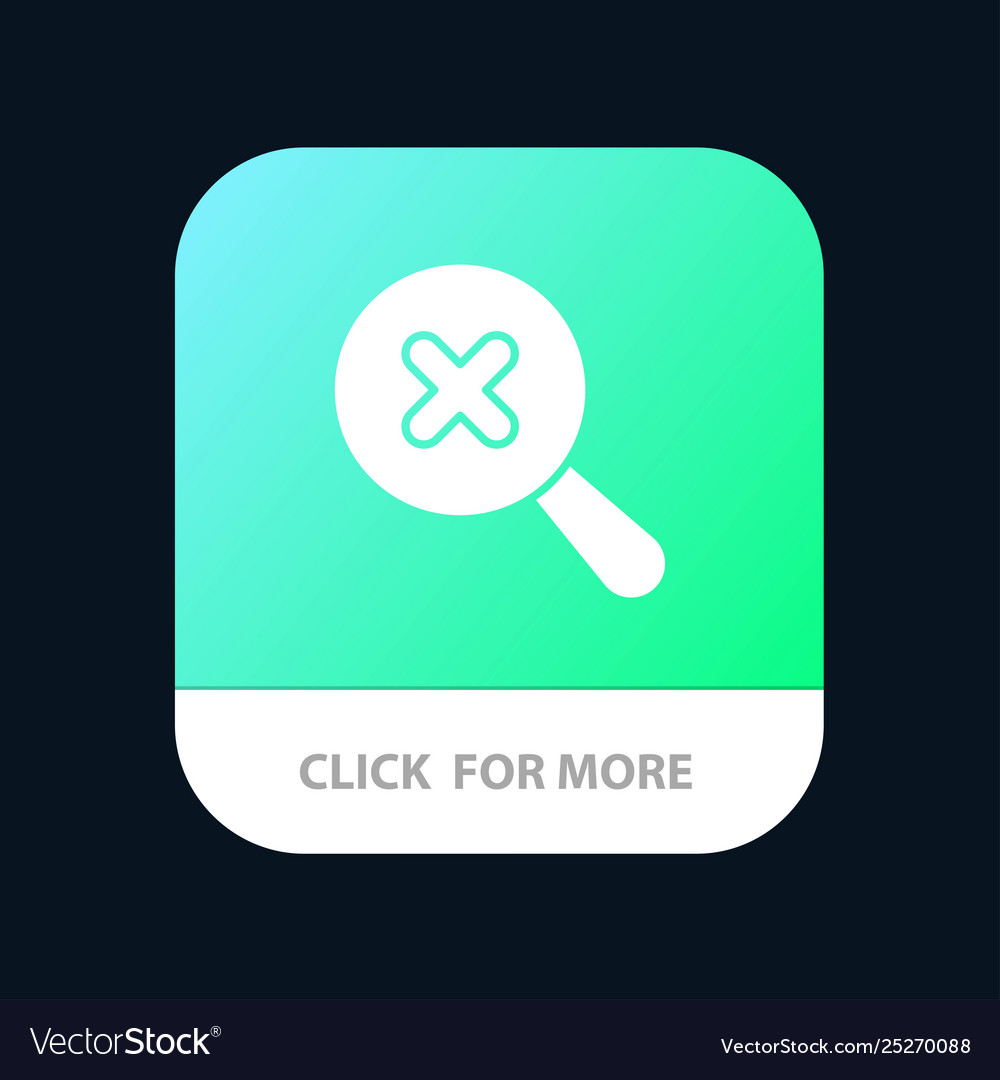 In search zoom mobile app button android and ios Vector Image