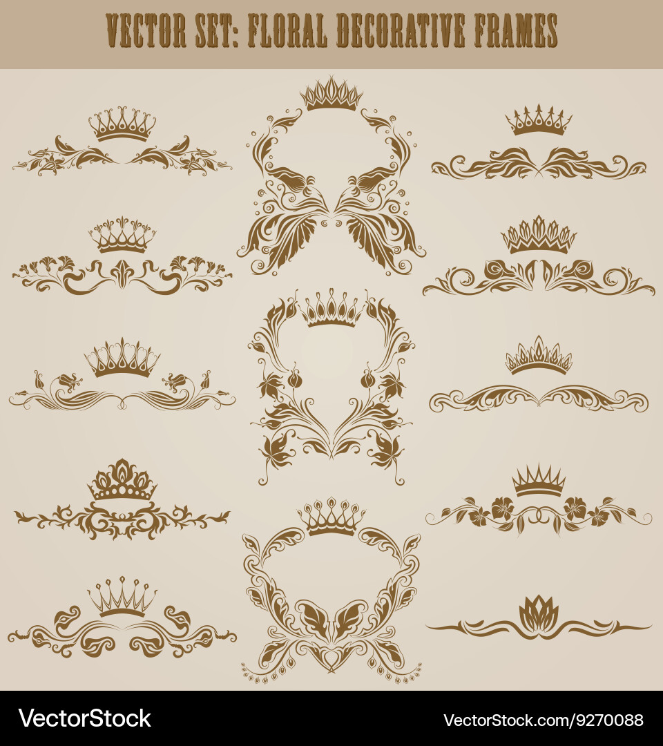 Monogram logos set Royalty Free Vector Image - VectorStock