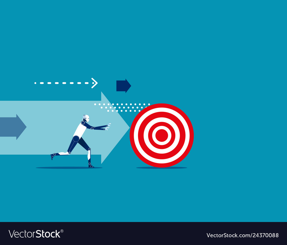 vector robot at target