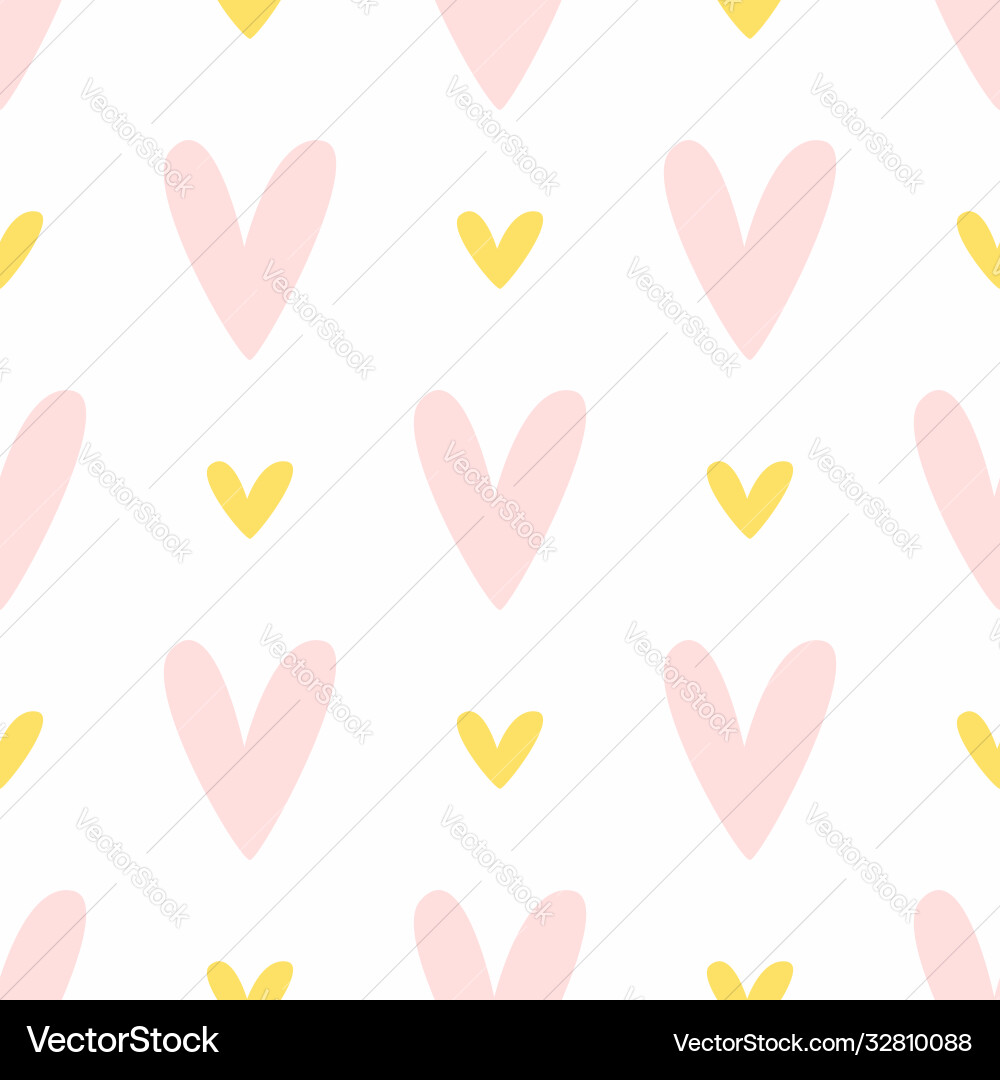 Repeting Heart Pattern Simple seamless pattern with repeating hearts Vector Image