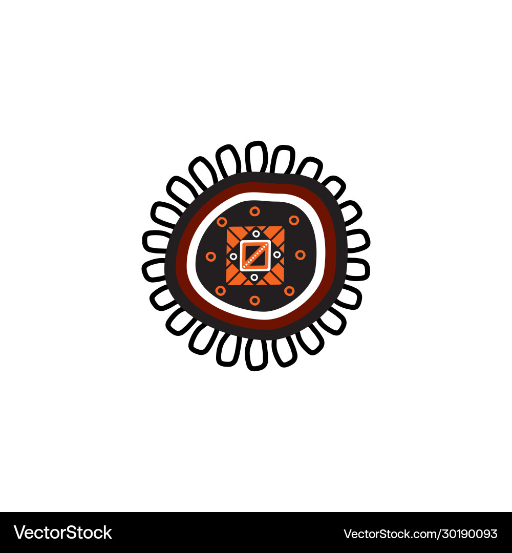 aboriginal art logo design royalty free vector image aboriginal art logo design royalty free vector image