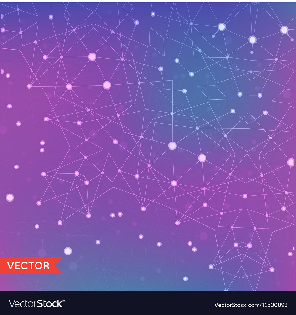 Abstract background with particles structure Vector Image