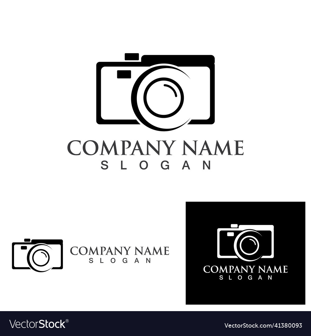 Camera logo and symbol image Royalty Free Vector Image