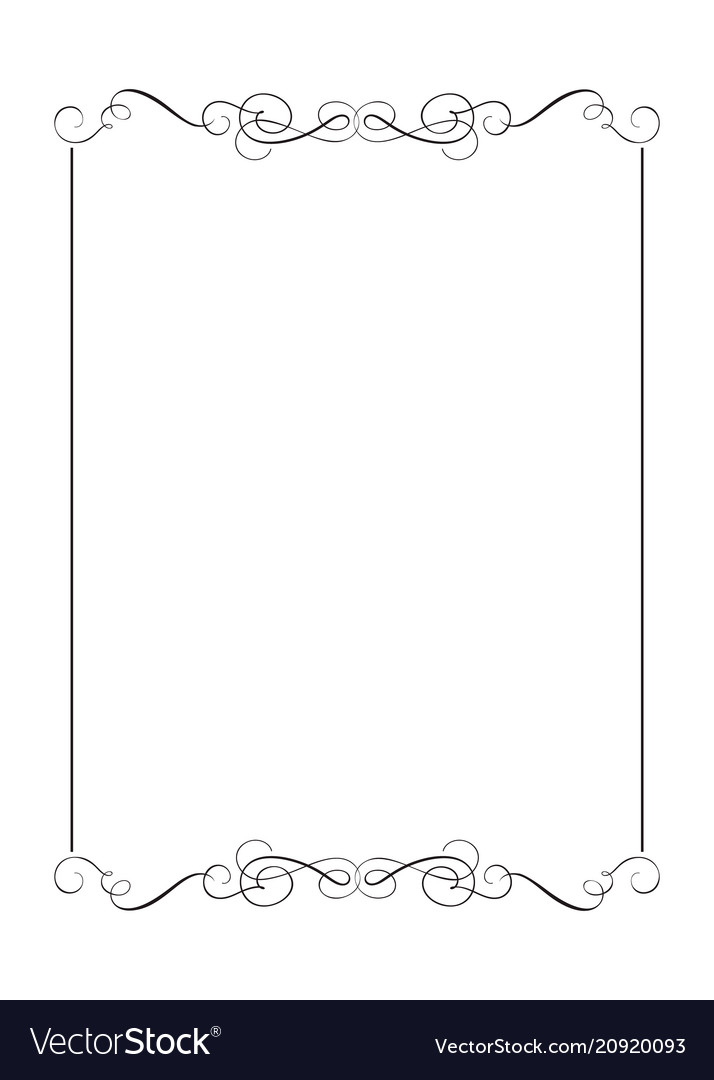 Download Decorative frames and border standard rectangle Vector Image