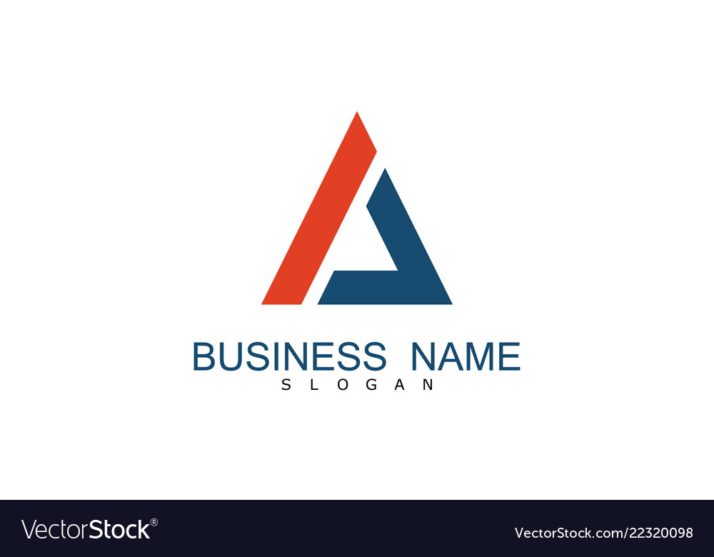 Triangle Business Logo Royalty Free Vector Image