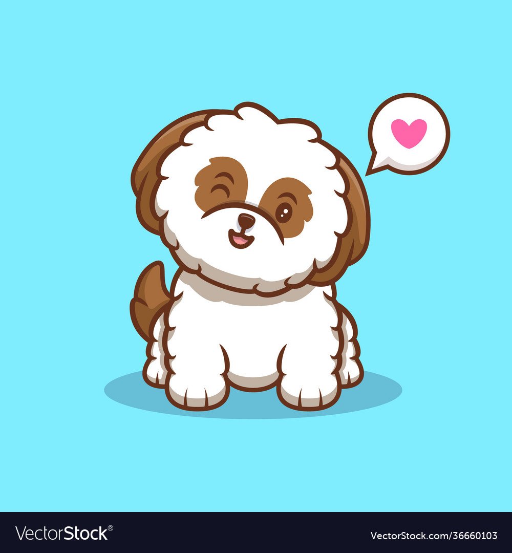 Shih Tzu Cartoon Png - Cartoon Of Black Shih Tzu Stock Photos, Pictures ...