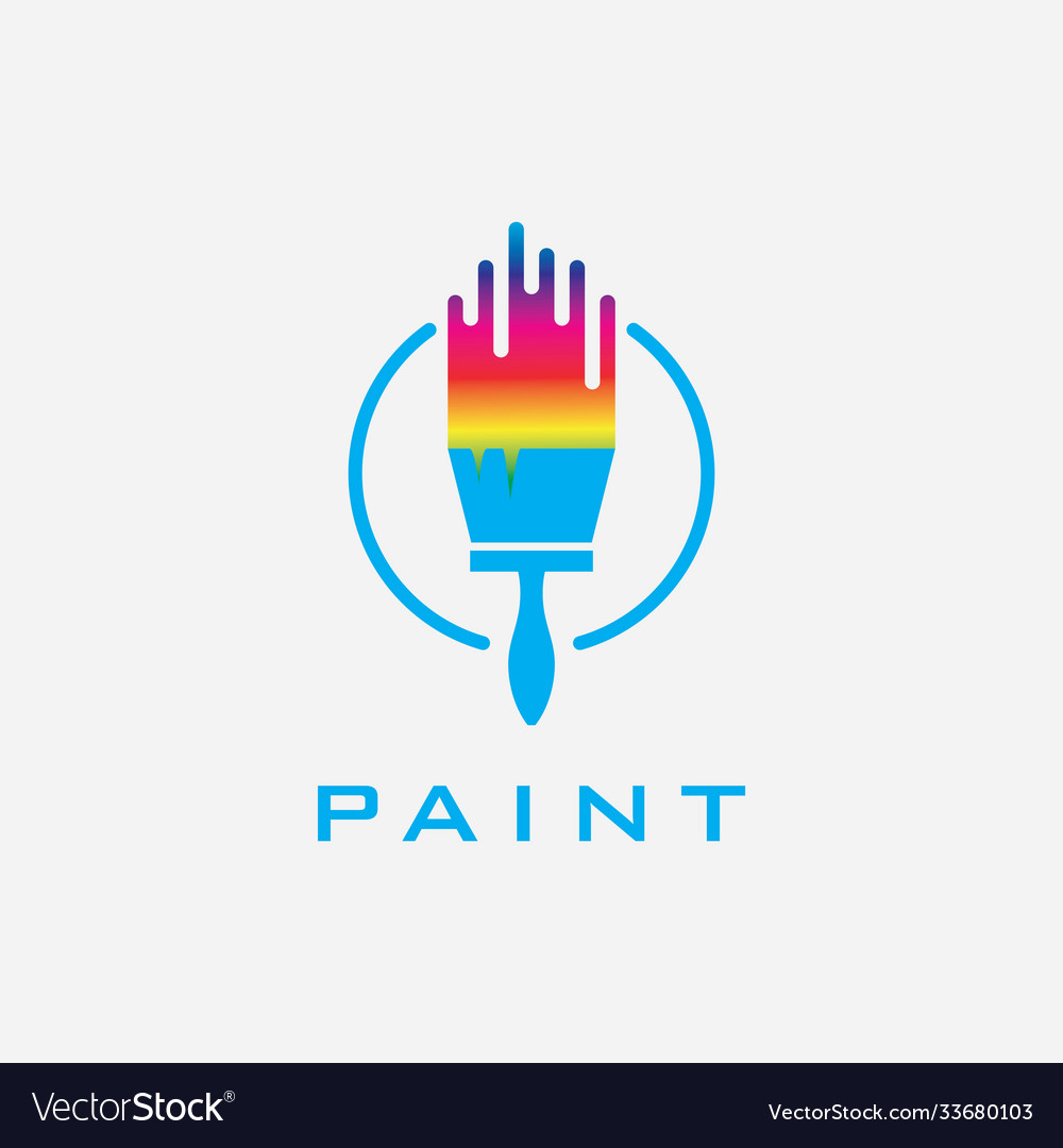 Colorful Paint Brush Logo | BrandCrowd Logo Maker