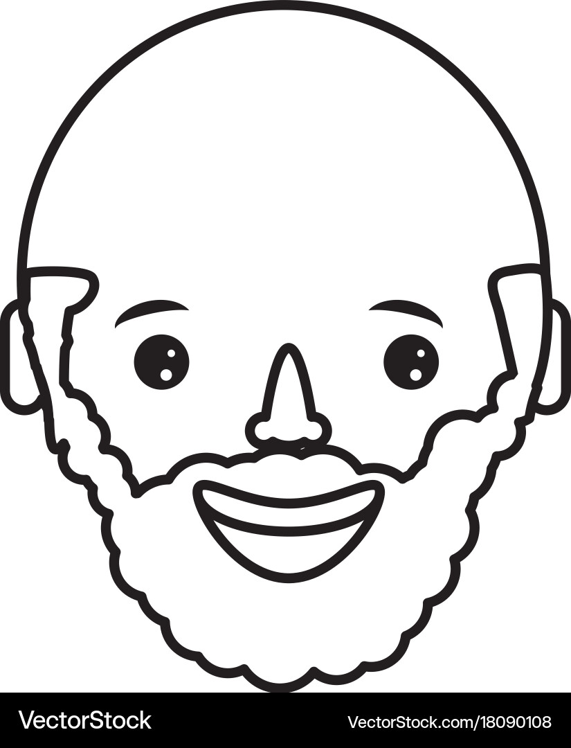 Man face Royalty Free Vector Image - VectorStock