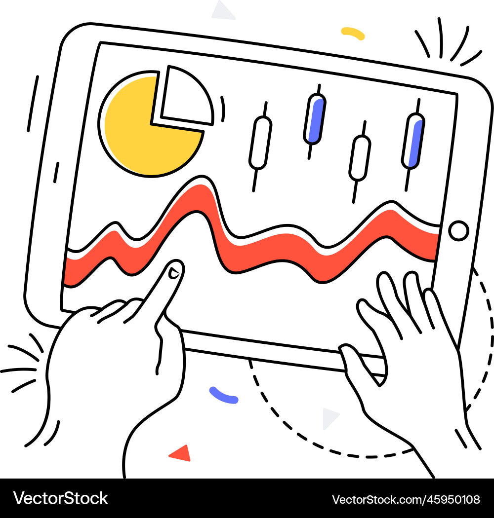 Online analysis Royalty Free Vector Image - VectorStock