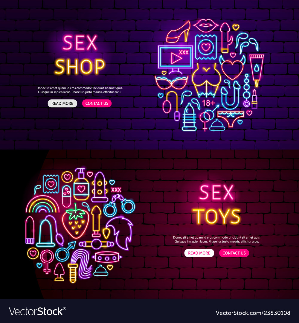 Sex Website Banners Royalty Free Vector Image Vectorstock 1093