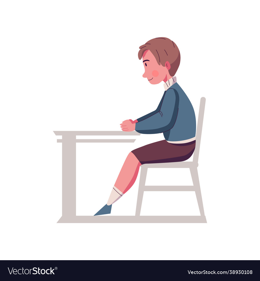 Student flat Royalty Free Vector Image - VectorStock