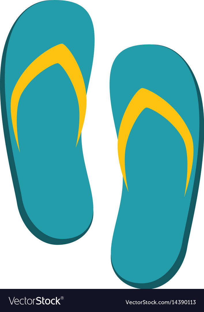 Spa flip flops icon Royalty Free Vector Image - VectorStock