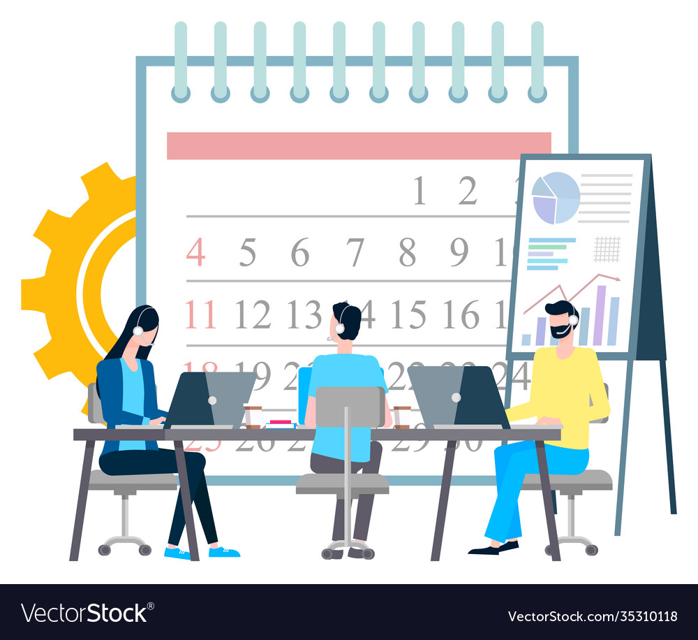 Business meeting seminar workshop for workers Vector Image