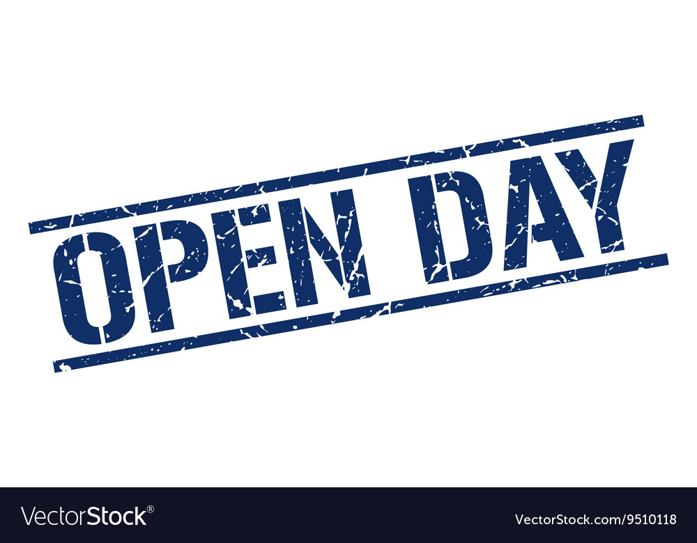 Open day stamp Royalty Free Vector Image - VectorStock