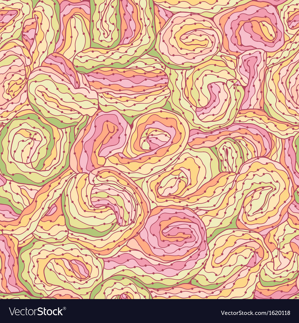 Seamless tangled pattern in colors Royalty Free Vector Image