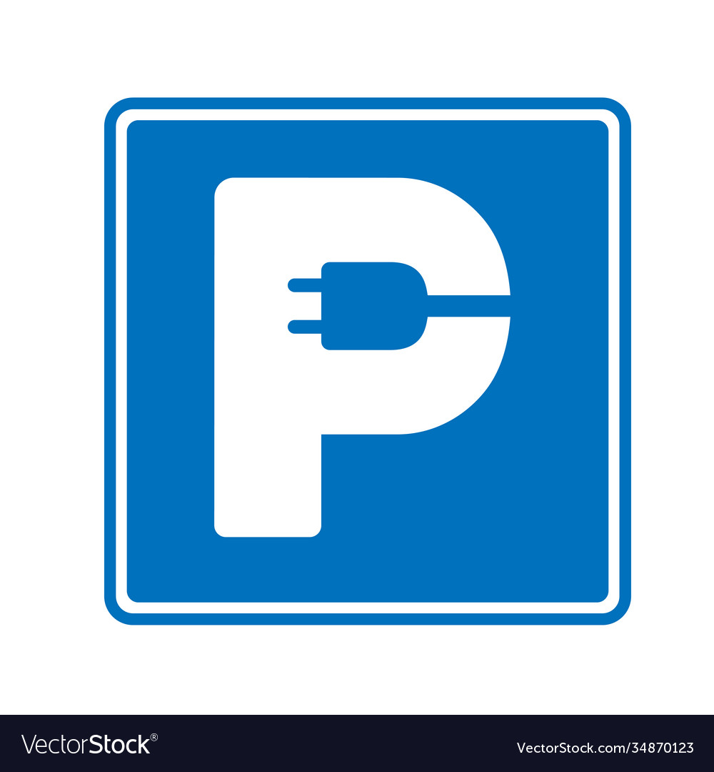 Electric car charge station Royalty Free Vector Image