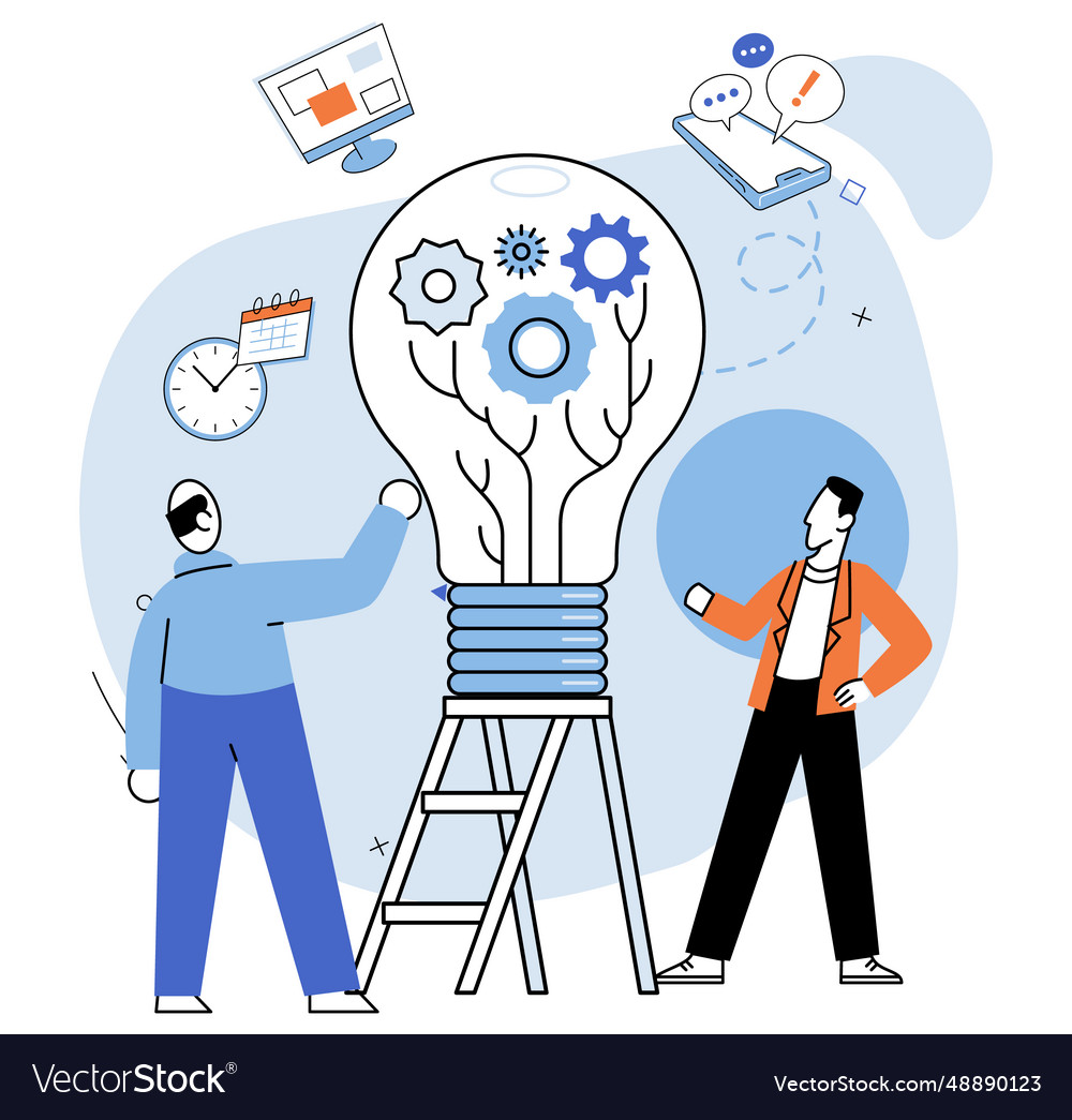 Partnership to success together teamwork help get Vector Image