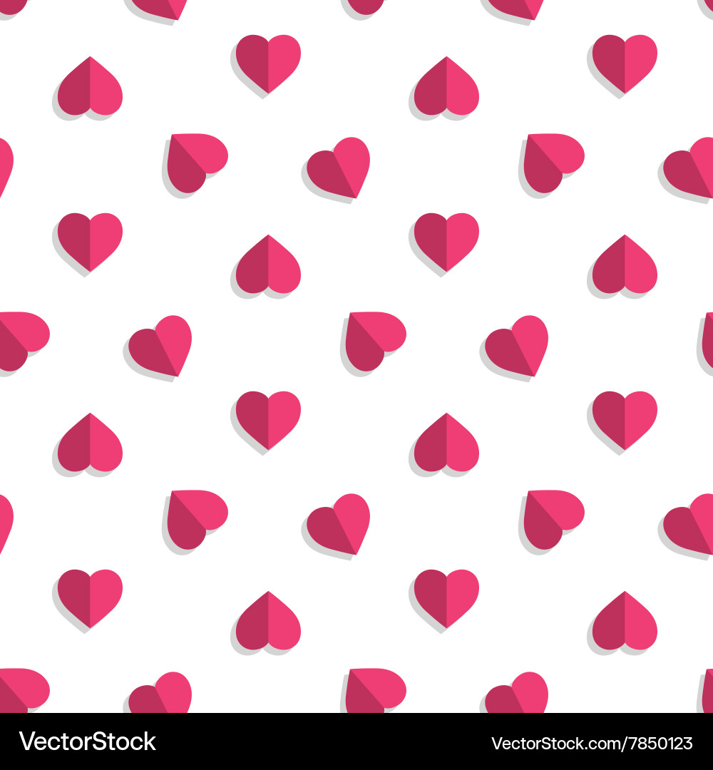 Pink hearts pattern Royalty Free Vector Image - VectorStock