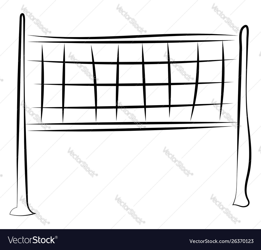 How To Draw A 3d Volleyball Net