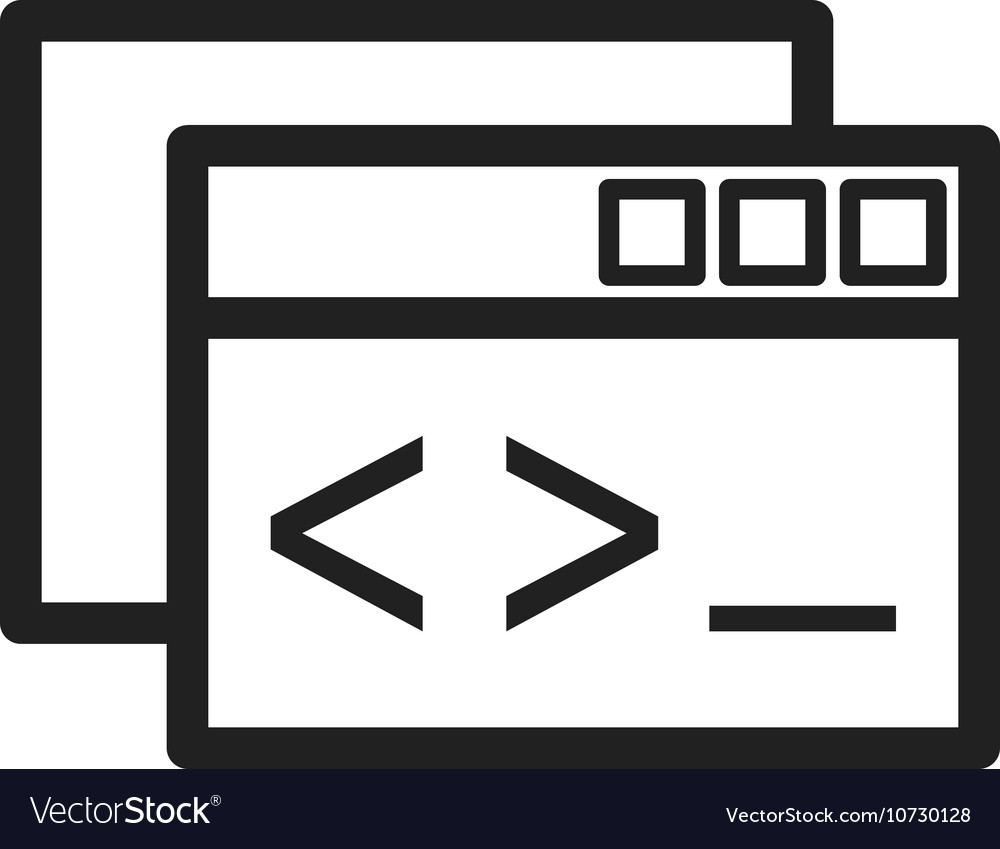 Custom coding Royalty Free Vector Image - VectorStock