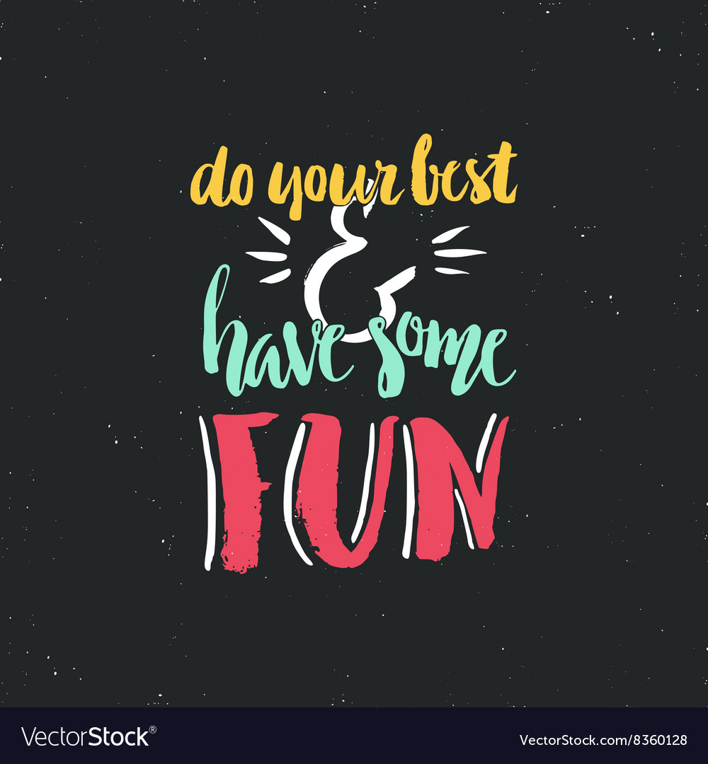 Fun lettering Royalty Free Vector Image - VectorStock