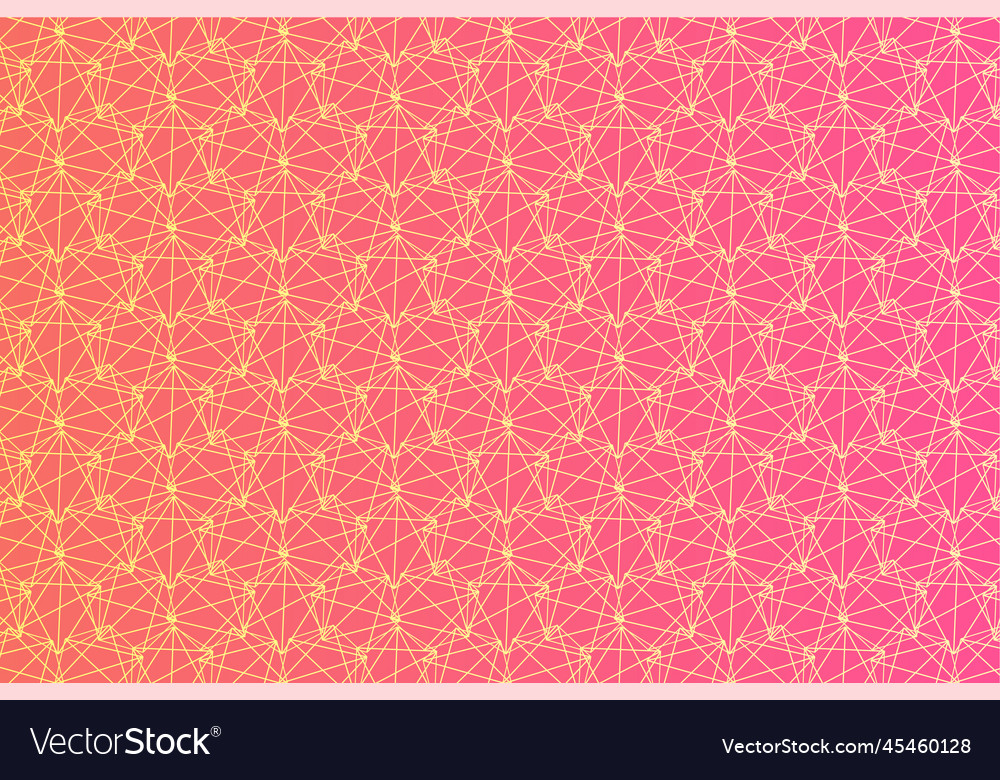 Pattern with geometric elements in pink gold Vector Image