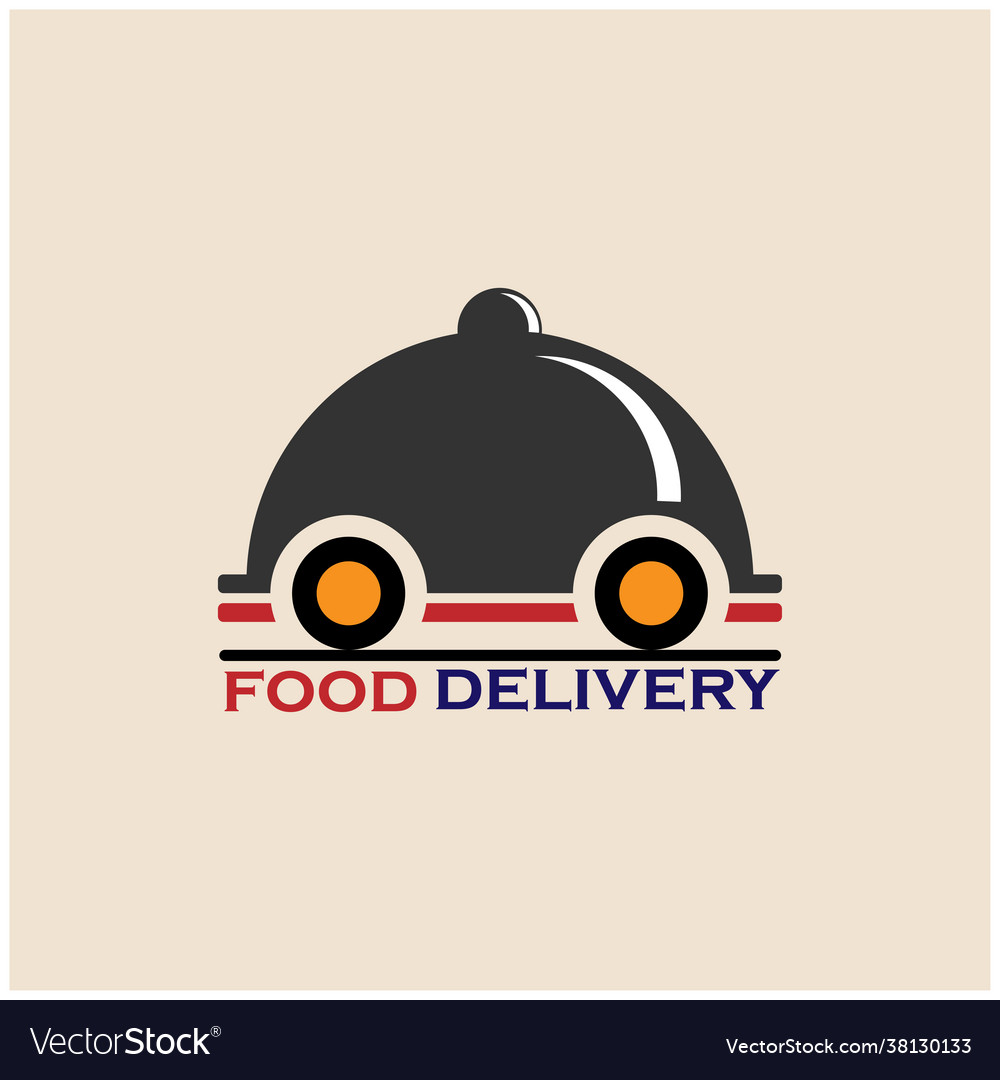 Delivery food order design logo Royalty Free Vector Image