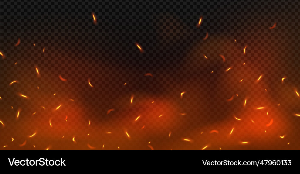 Fire sparks background Royalty Free Vector Image