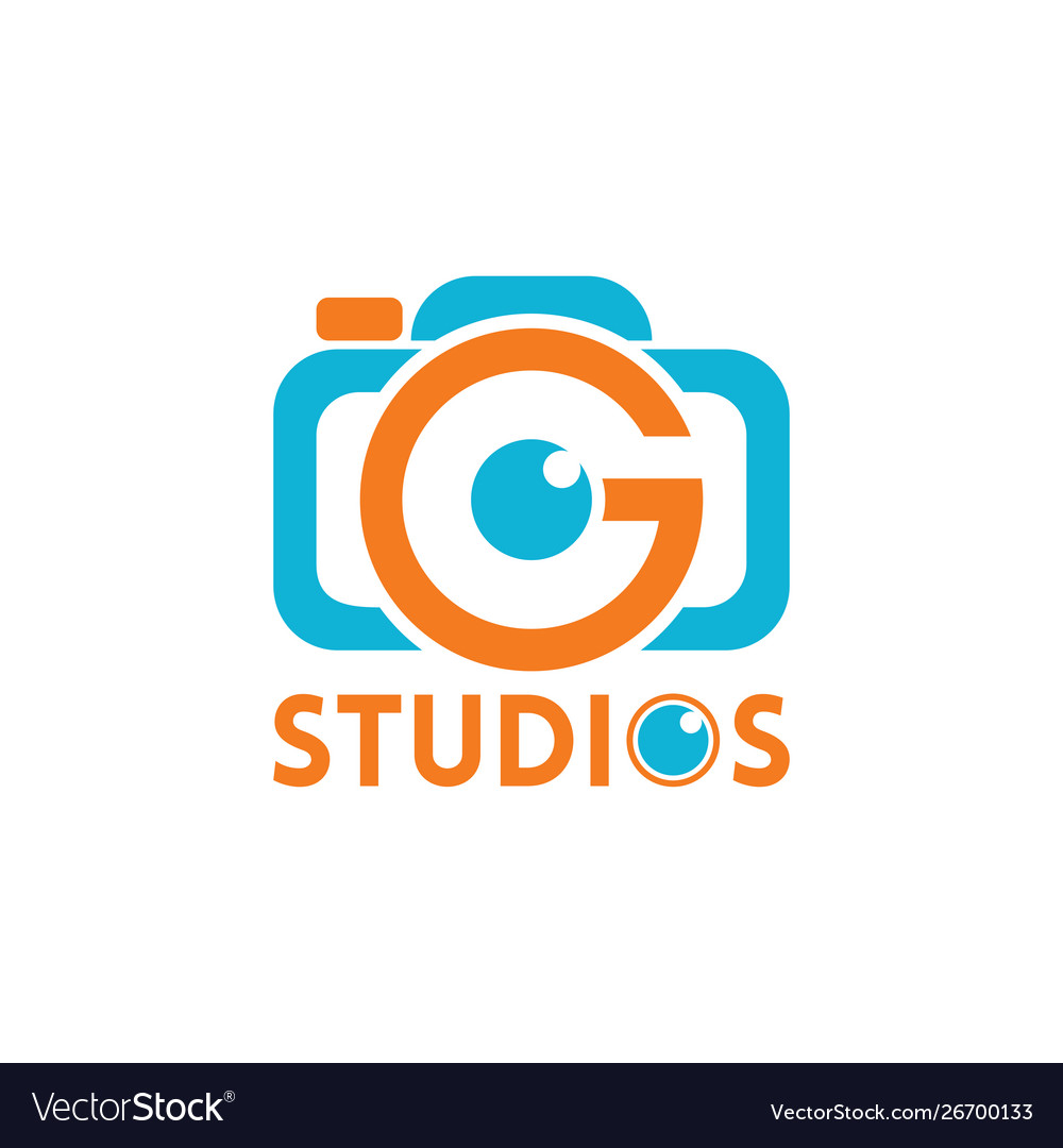 G studios logo design template unique modern Vector Image