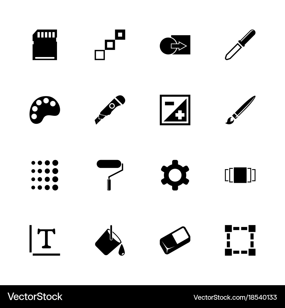 Image - flat icons Royalty Free Vector Image - VectorStock