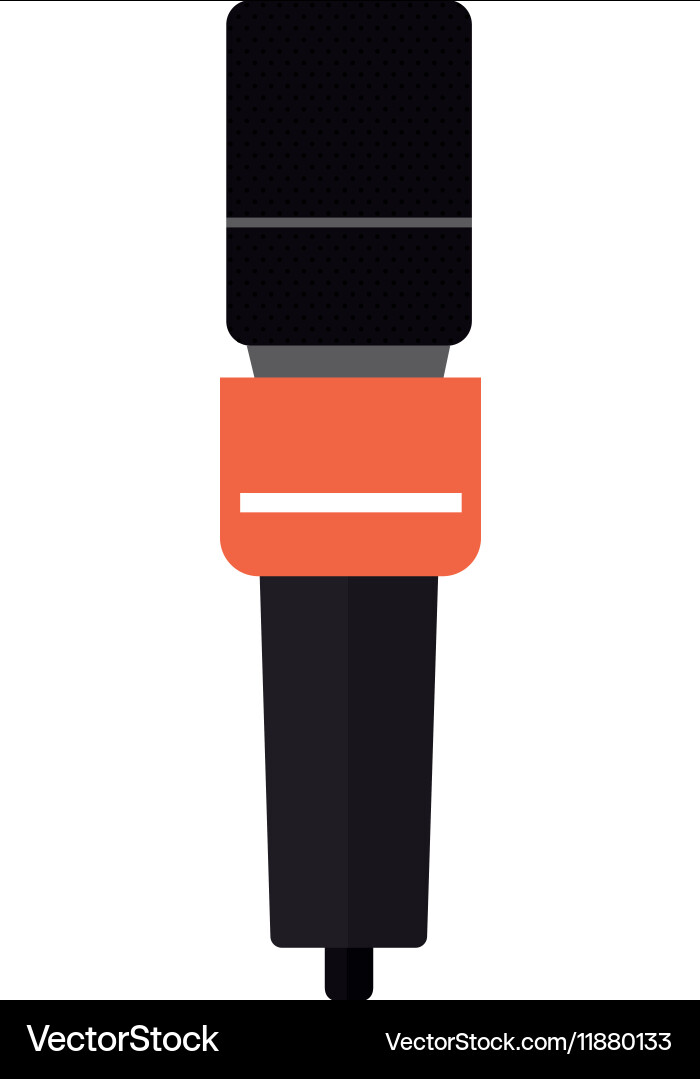Isolated microphone device design Royalty Free Vector Image