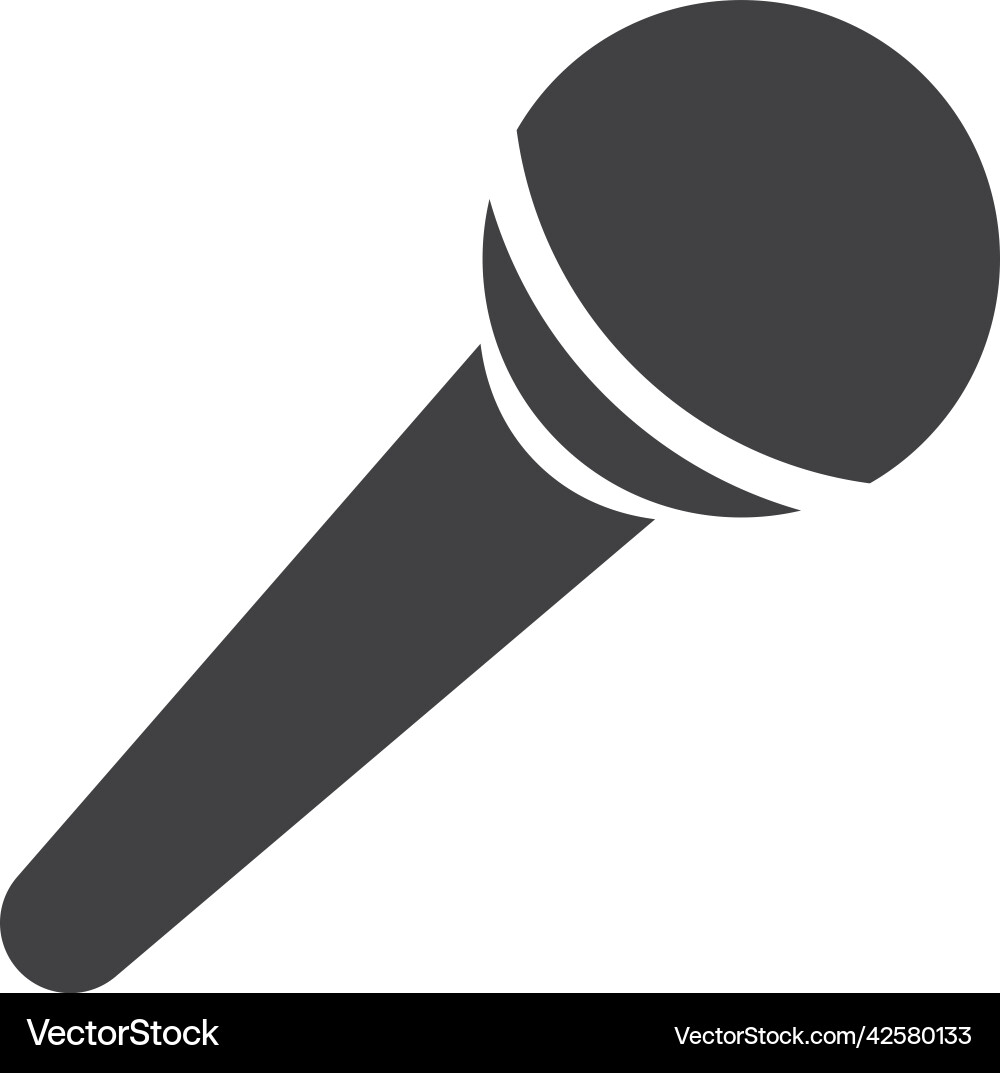 Microphone icon Royalty Free Vector Image - VectorStock