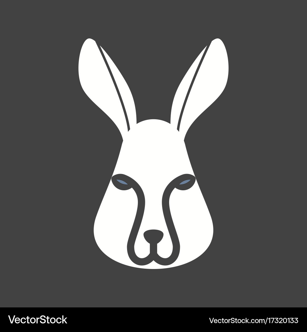 Rabbit face Royalty Free Vector Image - VectorStock