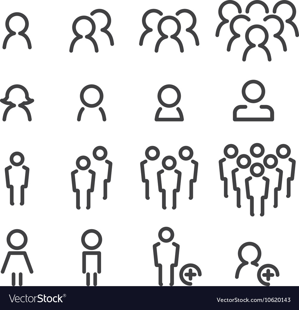 vector people icons