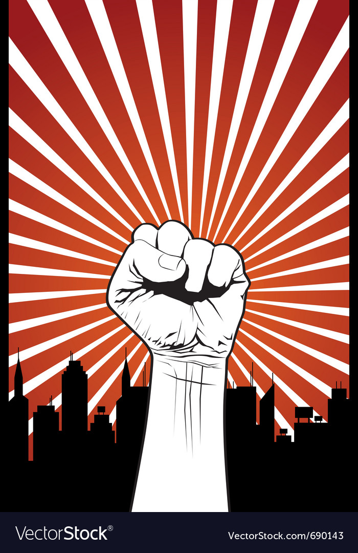 Power fist Royalty Free Vector Image - VectorStock