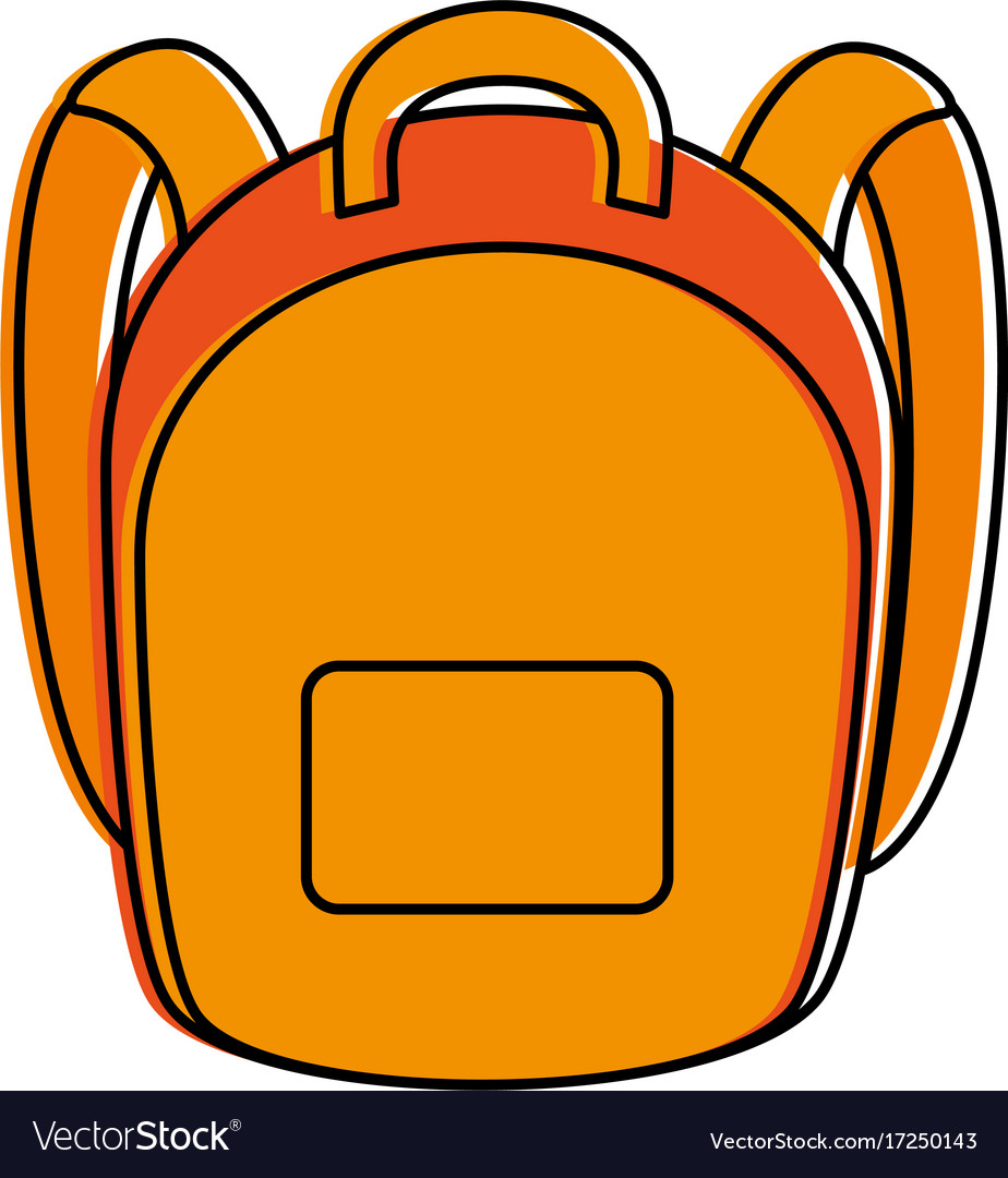 School bag isolated icon