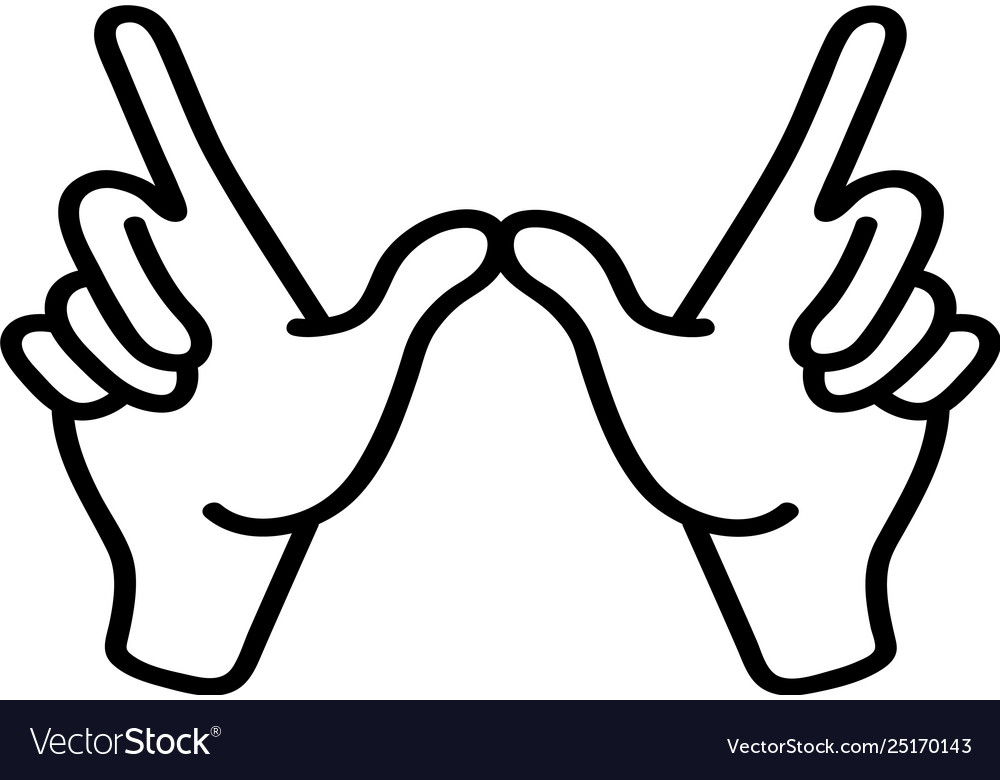 Whatever hand sign Royalty Free Vector Image - VectorStock