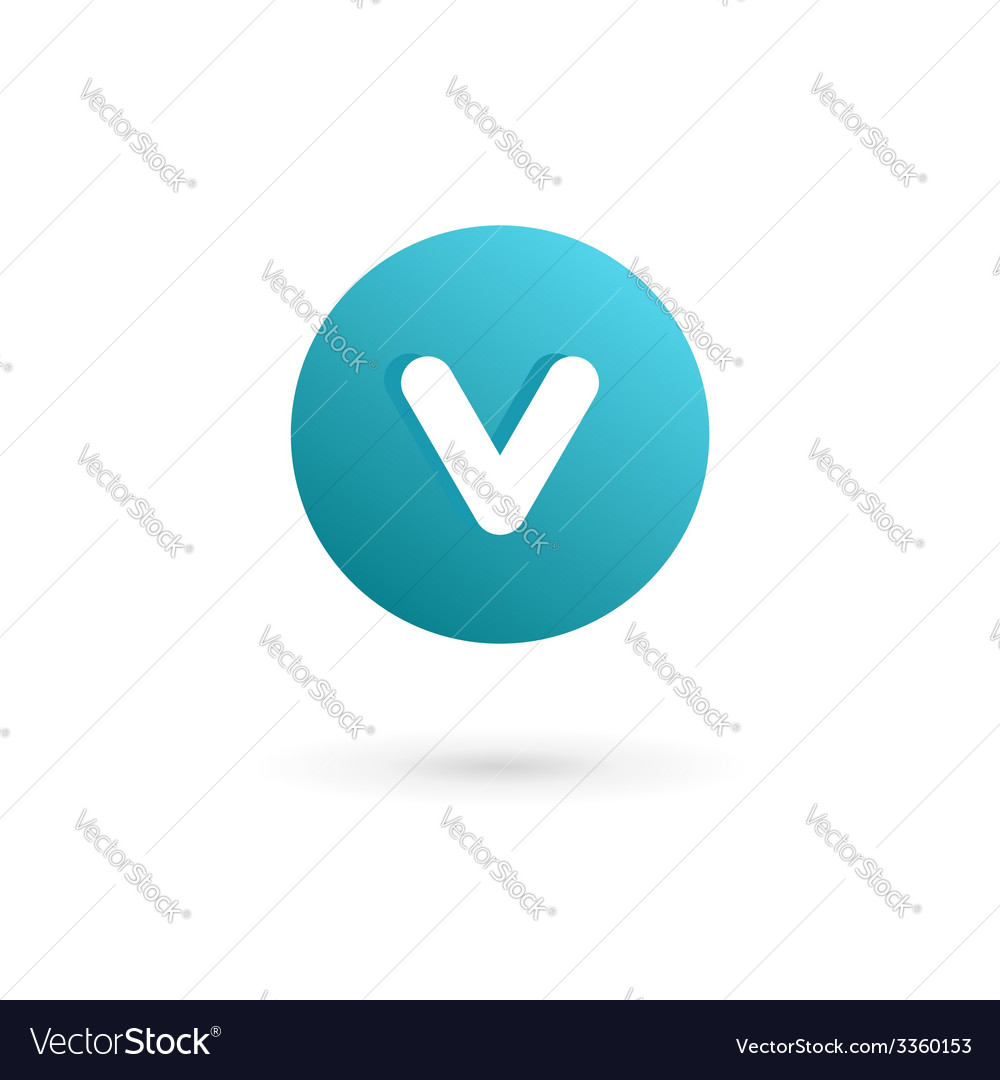 letter v logo icon design template elements vector image