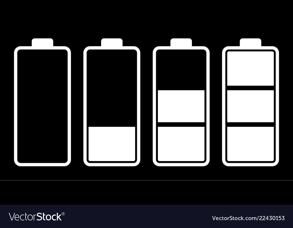 Set Battery Charge Level Indicator Royalty Free Vector Image 2473