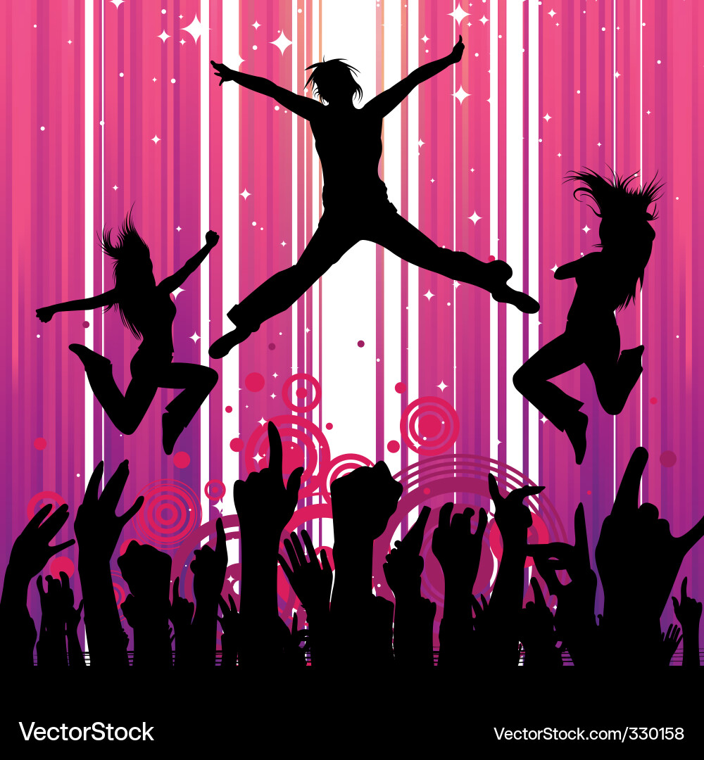 Dancing people Royalty Free Vector Image - VectorStock