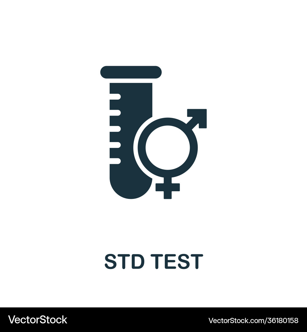 Std test icon simple from medical equipment Vector Image