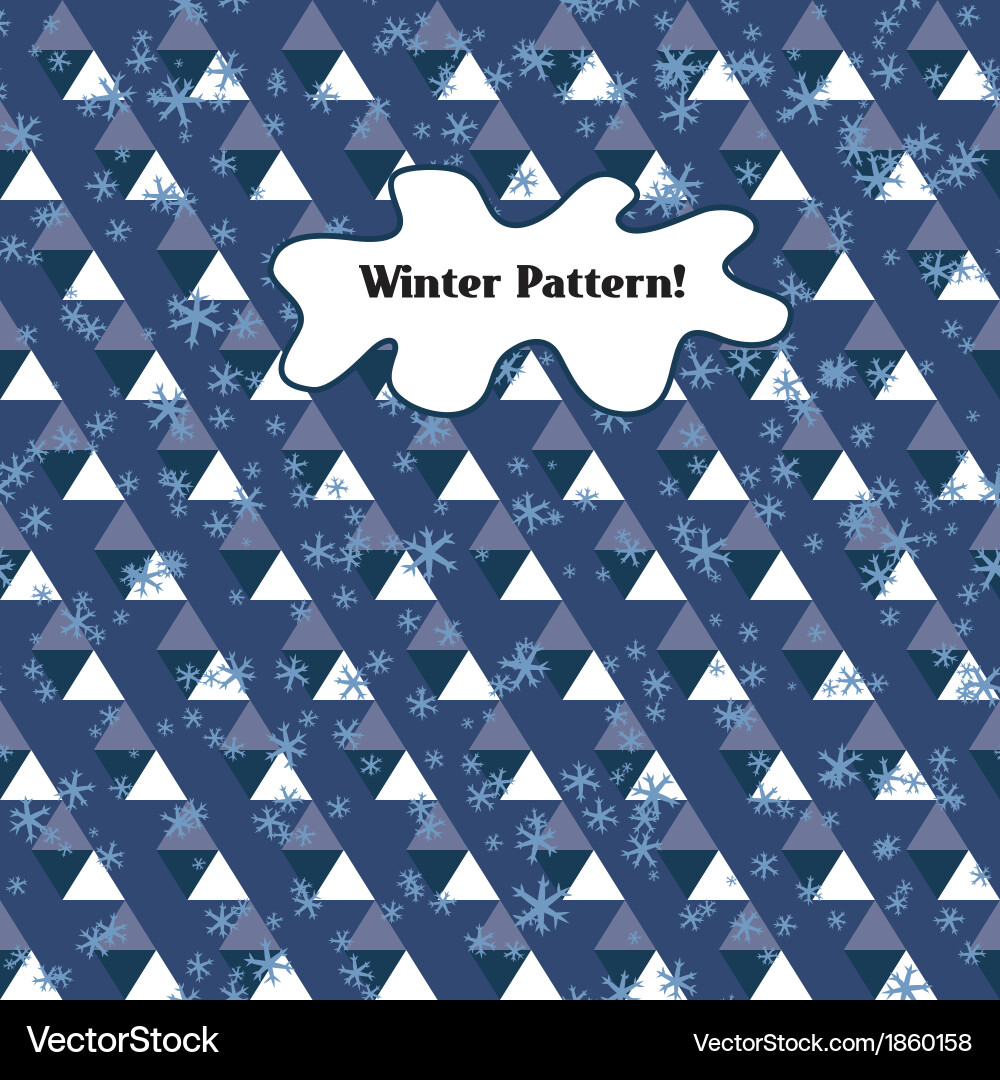 Winter pattern Royalty Free Vector Image - VectorStock