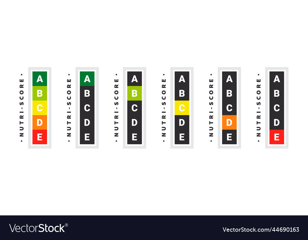 https://cdn4.vectorstock.com/i/1000x1000/01/63/nutrition-labels-food-rating-system-signs-health-vector-44690163.jpg