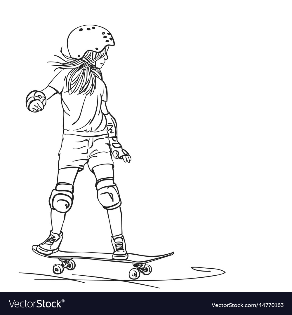 Skateboarder Royalty Free Vector Image - VectorStock